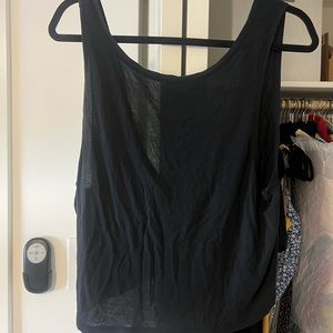 •FINAL SALE• black offline by aerie thin tank